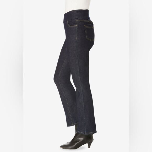 NWOT Woman Within Flex-Fit Pull-On Bootcut Jean - Picture 4 of 6